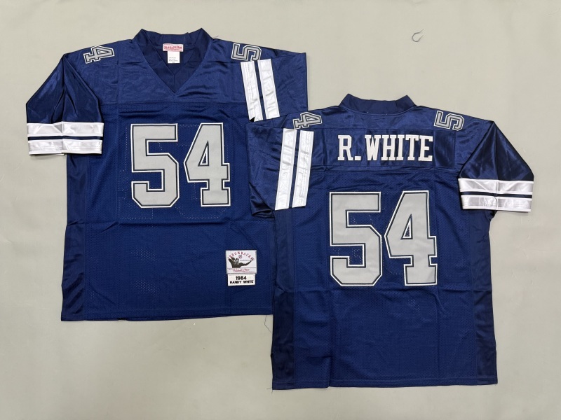 Men 2025 Nike Dallas Cowboys #54 R.White Blue Throwback Limited NFL Jersey 002->dallas cowboys->NFL Jersey